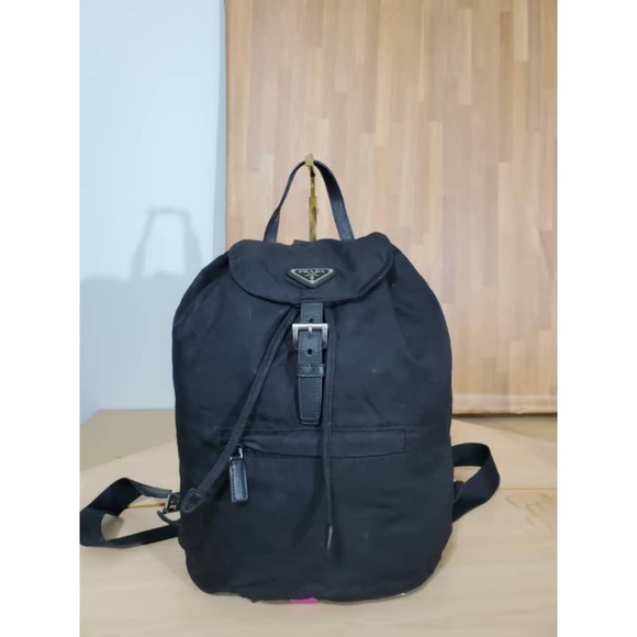 Prada Handbags - Authentic PRADA Black Nylon Tessuto Backpack